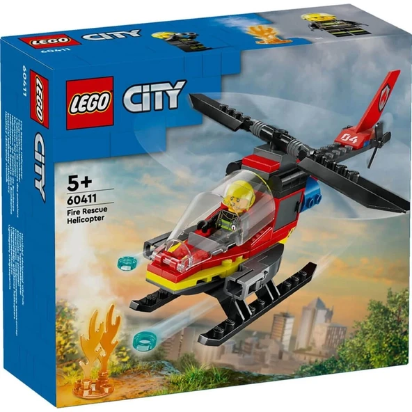 LEGO City İtfaiye Kurtarma Helikopteri 60411 - 4