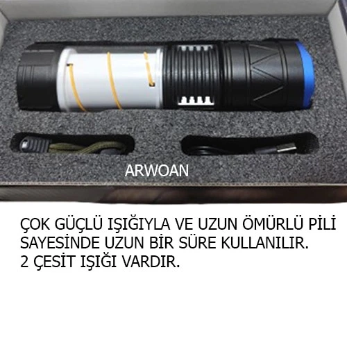 ARWOAN SOLAR KAMP LAMBASI EL FENERİ IŞILDAK - 2