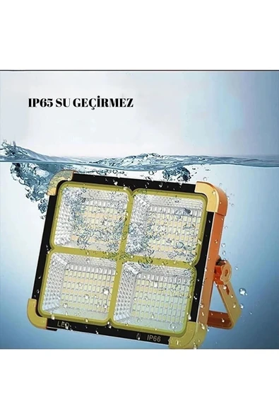 Güneş Enerjili Porjektör - Solar Led Projektör - 200w Güneş Enerjili, Ip65 Su Geçirmez, S.o.s Modu Ile Güçlü Aydınlatma - 5