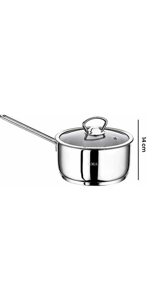 OMS Mini Kapaklı Sos Tenceresi 14 cm - 2
