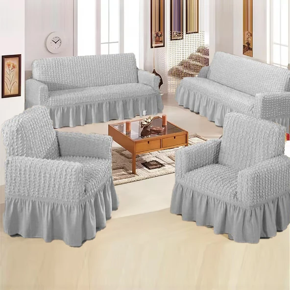 upmall Bürümcük Koltuk ,kanepe , Çekyat Örtüsü, Lastikli Koltuk Kılıfı 3311TAKIM - 5