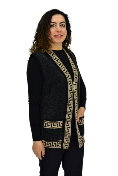 Kadın Anne Cepli Triko Yelek BGL-ST04134 - 6