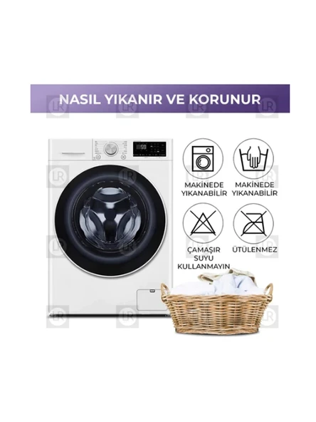 Upmall Bürümcük Lastikli Kanepe Örtüsü Likralı Koltuk Örtüsü Tek 3lü - 11