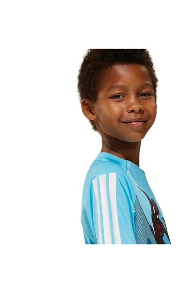 adidas Unisex Çocuk   T-shirt LK MRVL SM T JD4556 - Resim 5