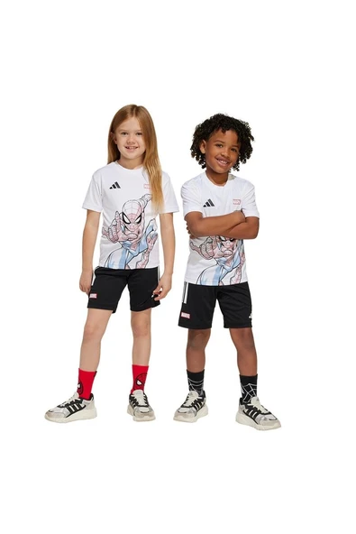 adidas Unisex Çocuk   Eşofman LK MRVL SM TSET JF3655 - Resim 7