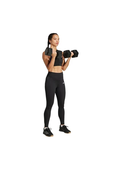 adidas Kadın   Tayt OPT RIB 7/8 L JE8024 - Resim 4