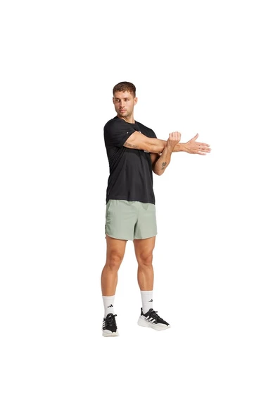 adidas RUN IT SHORT Erkek  Yeşil  Şort JD2327 - 5