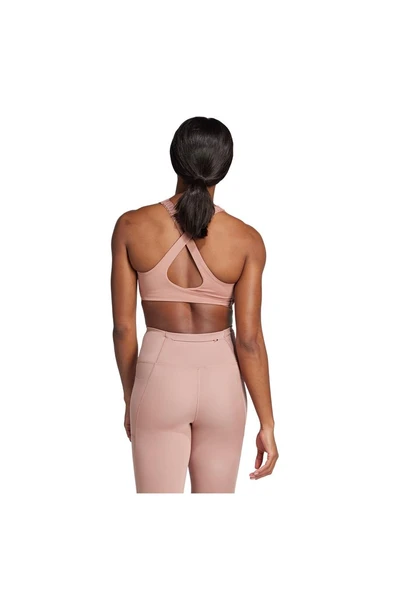 adidas FASTIM L HS BRA Kadın  Pembe  Sporcu Sütyeni JI7979 - 4