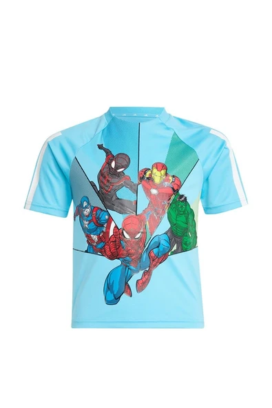 adidas Unisex Çocuk   T-shirt LK MRVL SM T JD4556 - Resim 8