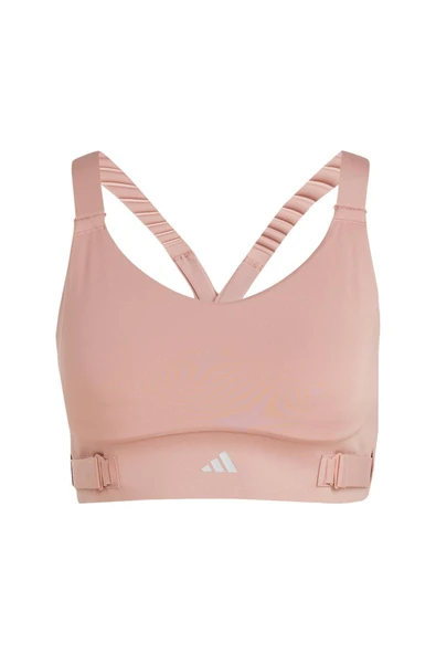 adidas FASTIM L HS BRA Kadın  Pembe  Sporcu Sütyeni JI7979