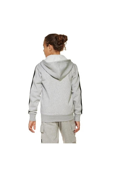 adidas Unisex Çocuk   Sweatshirt J 3S FL FZ HD JD6493 - 2