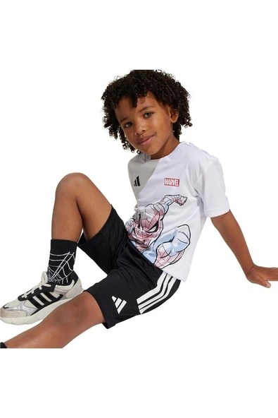 adidas Unisex Çocuk   Eşofman LK MRVL SM TSET JF3655 - Resim 5