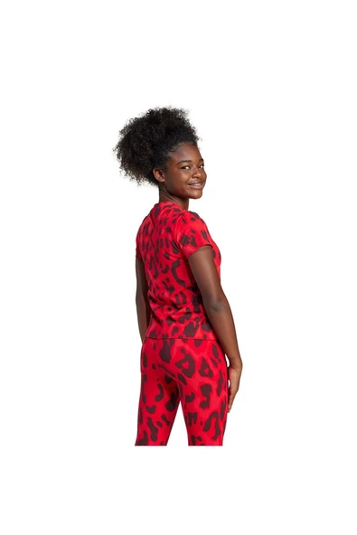 adidas JG FI AOP T Unisex Çocuk  Kırmızı  T-shirt JJ4794 - Resim 2