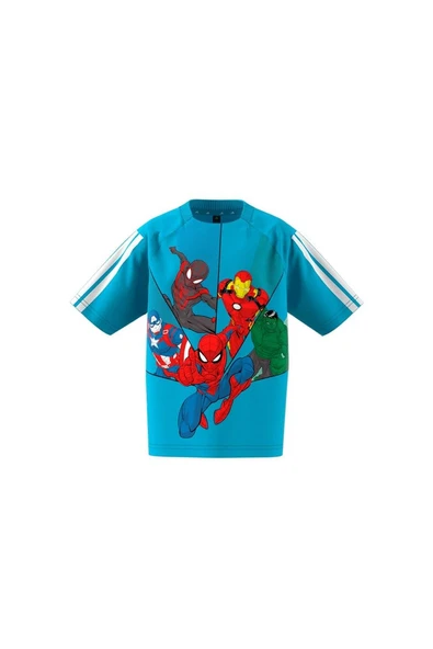 adidas Unisex Çocuk   T-shirt LK MRVL SM T JD4556 - Resim 11