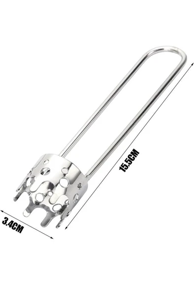 16x4 cm Çelik Dolmalık Biber Kabak Oyucu Patlıcan Dolması Oyacağı Sebze Çekirdek Çıkarıcı Oyacak - 2