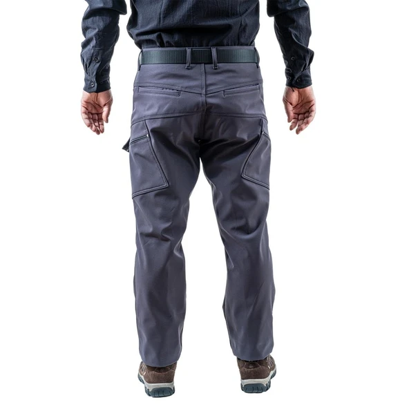 İçi Polarlı Softshell Pantolon - Su Rüzgar Geçirmez - Savage - Antrasit - Tactical Pantolon - 2