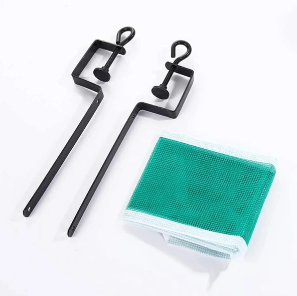 Masa Tenis Seti Pinpon Seti 2 Raket 3 Top File Takma Aparatları+ 6 Adet Pinpon Maç Topu - 3