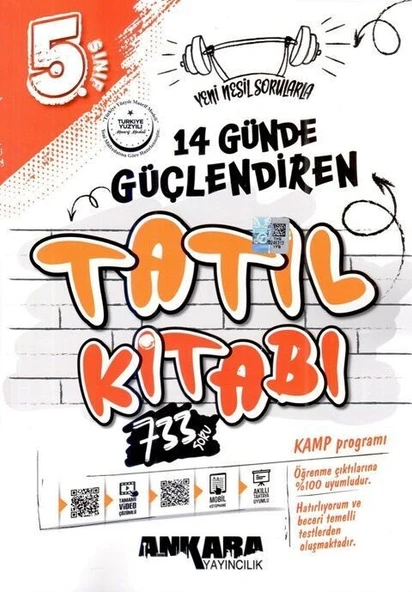 5. Sınıf 14 Günde Güçlendiren Tatil Kitabı Ankara Yayıncılık