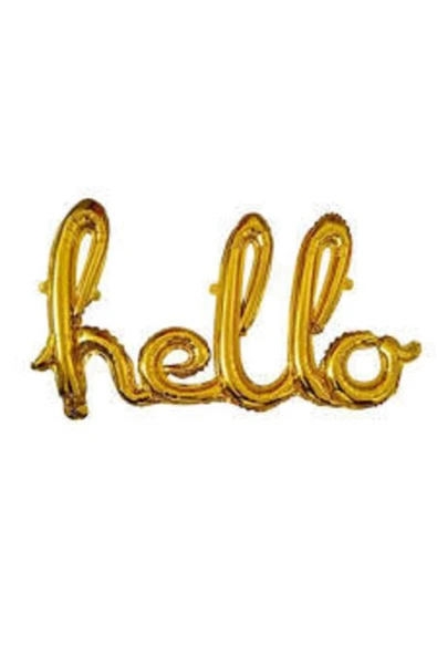 Imza Hello Folyo Gold Balon