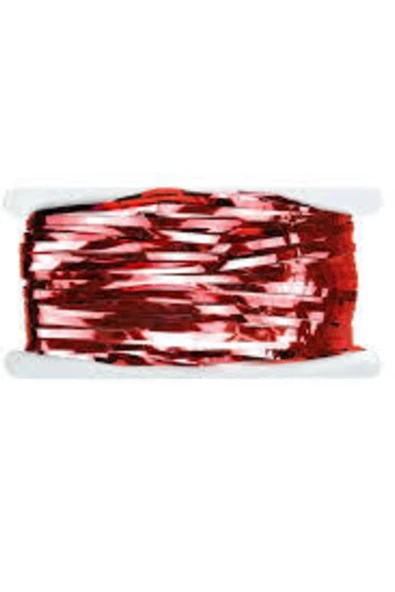 Metalik Püsküllü Duvar Perdesi Kırmızı - 2