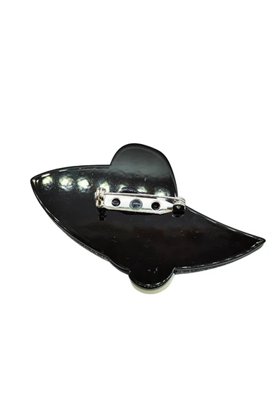 Zarif Şapkalı Kadın Broş - Resim 4