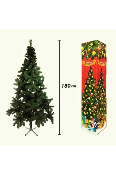 Yılbaşı Ağacı 180 Cm 330 Dallı Metal Ayaklı Çam Ağacı Noel