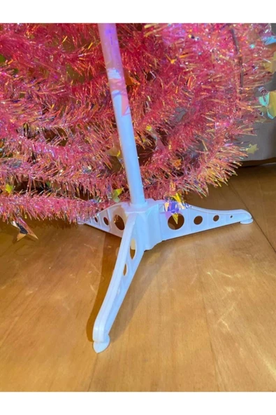 Ithal Hologramlı Pembe 165 Cm Deluxe Dekor Yılbaşı Ağacı - 3