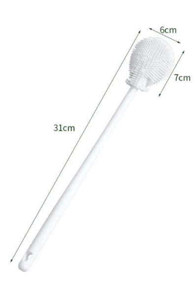 Esnek Silikon Biberon Cam Şişe Kavanoz Temizleyici Fırça Suluk Termos Matara Yıkama Fırçası Süngeri - 5