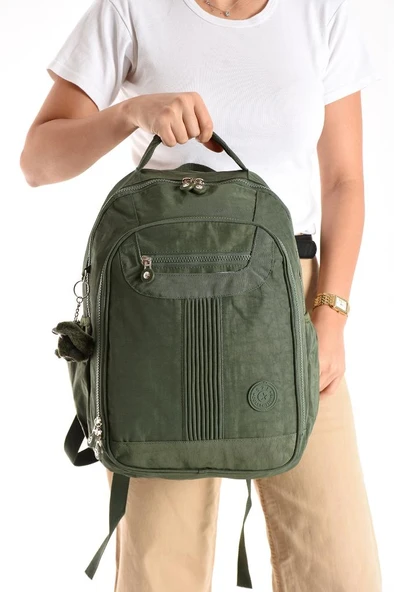 Unisex Sırt Çantası 40*30 Cm Okul Çantası Günlük Spor Çantası Klinkır Kumaş Hafif Çok Cepli Su İtici - Resim 10