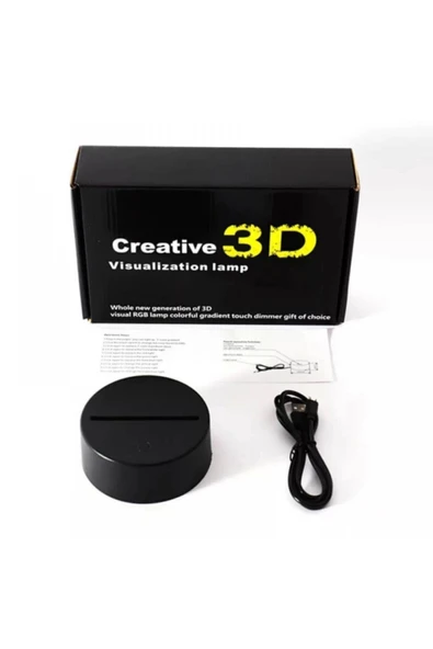 3d Üç Boyutlu Kalpli Balonlar ve Love Gece Lambası Dokunmatik Renk Değiştiren - 7