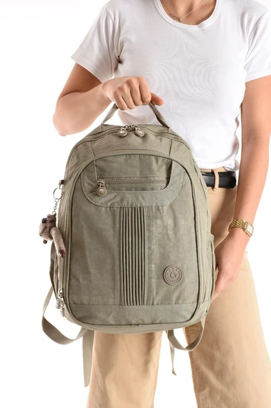 Unisex Sırt Çantası 40*30 Cm Okul Çantası Günlük Spor Çantası Klinkır Kumaş Hafif Çok Cepli Su İtici - Resim 2