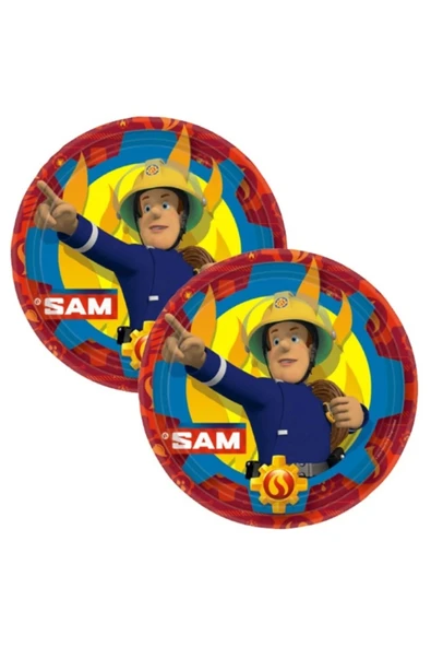 Itfaiyeci Sam Parti Malzemesi Tabak 8'li - 3