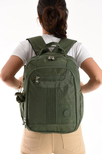 Unisex Sırt Çantası 40*30 Cm Okul Çantası Günlük Spor Çantası Klinkır Kumaş Hafif Çok Cepli Su İtici - Resim 9