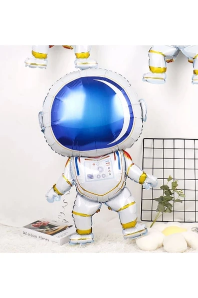 Uzay Astronot Uzay Gemisi Roket 5 Yaş Balon Set Uzay Astronot Konsept Doğum Günü Set - Resim 2