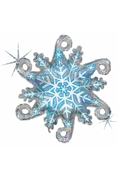 Kar Tanesi Frozen Elsa Kış Konsept Snowflake 1 Yaş Balon Konsept Doğum Günü Set Yaş Balon Set - Resim 2