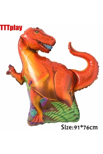 Dinazor Konsept 1 Yaş Balon Set Dinazor T-rex Konsept Doğum Günü Set Yaş Balon Set - Resim 2