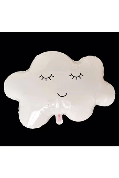 Gökyüzü Bulut 1 Yaş Balon Set Yıldız Balon Folyo Set Konsept Doğum Günü Set Yaş Balon Set - Resim 2