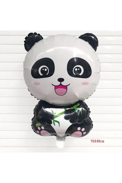 Panda Yaş Balon Set Yıldız Balon Folyo Set Konsept Doğum Günü Set Yaş Balon Set