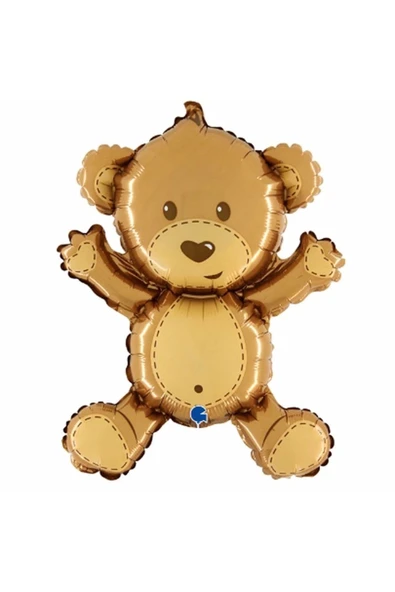 Ayı Balon Ve Ten Rengi 4 Yaş Balon Set Demet Balon Folyo Set Konsept Set Yaş Balon Set - Resim 2