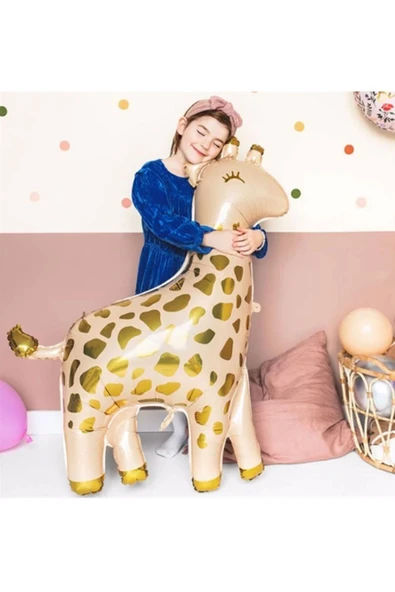 Zürafa 3 Yaş Balon Folyo Set Konsept Doğum Günü Set Yaş Balon Set - 2