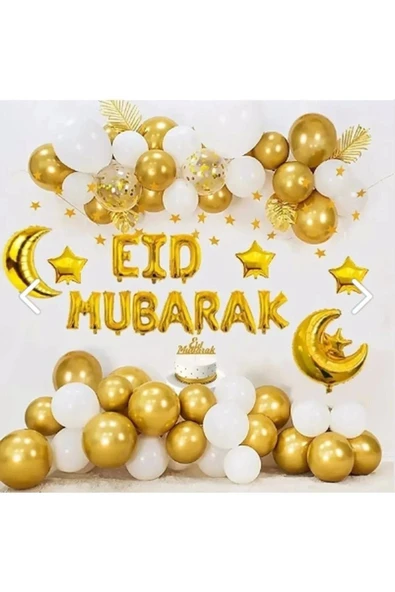 Eid Mubarak Balon Set Ramazan Balon Seti ürün görseli