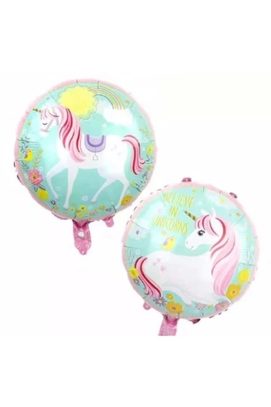 Unicorn Kedi Kitty Konsept 4 Yaş Balon Unicorn Konsept Doğum Günü Set Yaş Balon Set - Resim 3