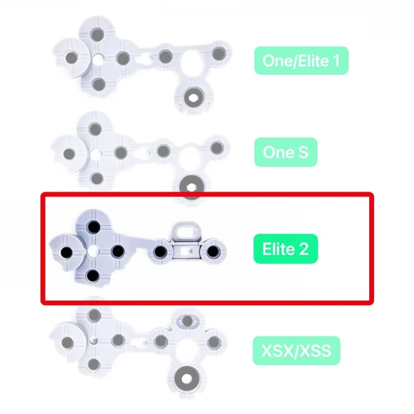 Xbox One Elite 2 İç Lastik Kol Tamiri Silikon İletken Yedek Parça - Resim 2