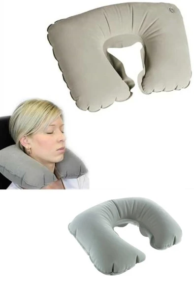 40 x 26 cm Seyahat Boyun Yastık Yolculuk Otobüs Uçak Koltuk Yolcu Uyku Yastığı - 7