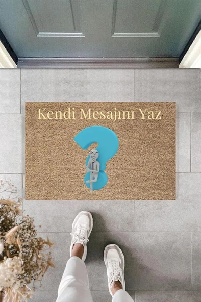 Dijital Baskı Kişiye Özel İç Kapı Dekorasyon Paspas  PS11236 - 3