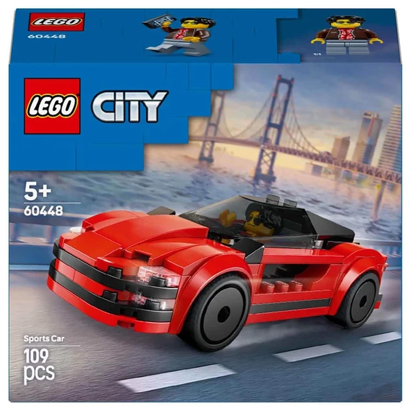 LEGO City Kırmızı Spor Araba 60448 - Resim 4