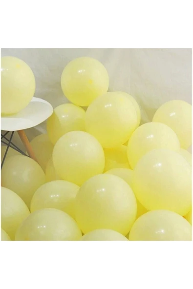 Makaron Balon Sarı 12inç (5adet) ürün görseli