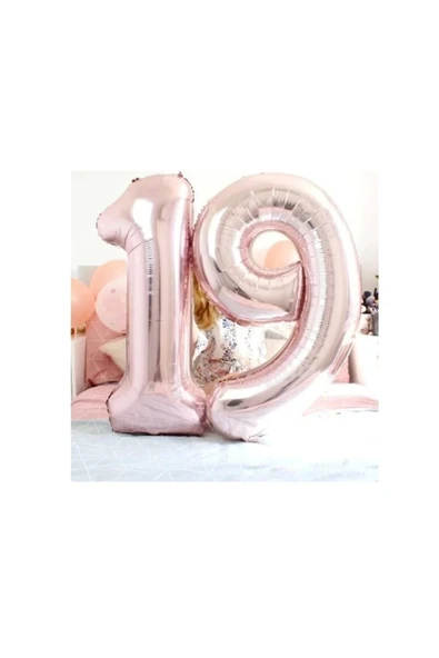 Rosegold Folyo Balon 19 Yaş