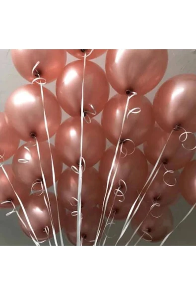 Latex Rose Gold Balon 10 Adet