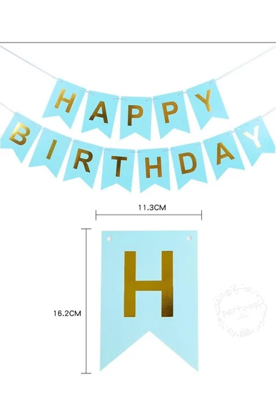 Happy Bırthday Banner Yazı Ve Konfetili Şeffaf Balon Seti - 2